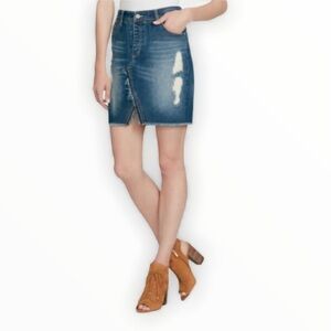 Jessica Simpson Adorn High Waist Denim Skirt